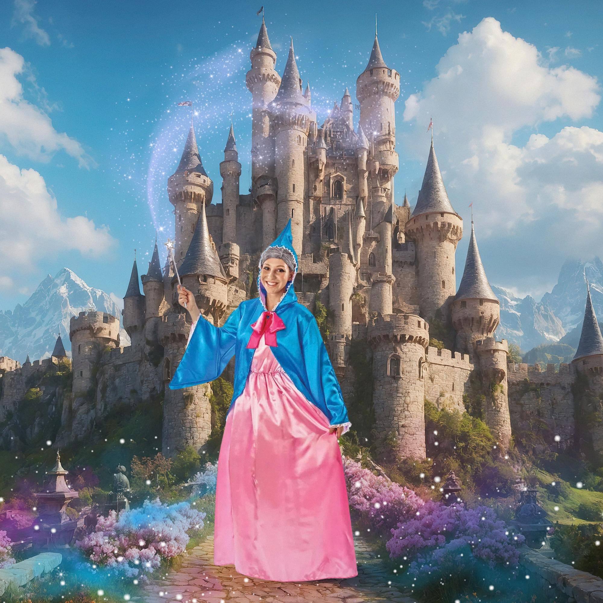 Alt View 3. Orion Costumes - Magical Fairy Godmother Adult Costume | Medium - Pink.