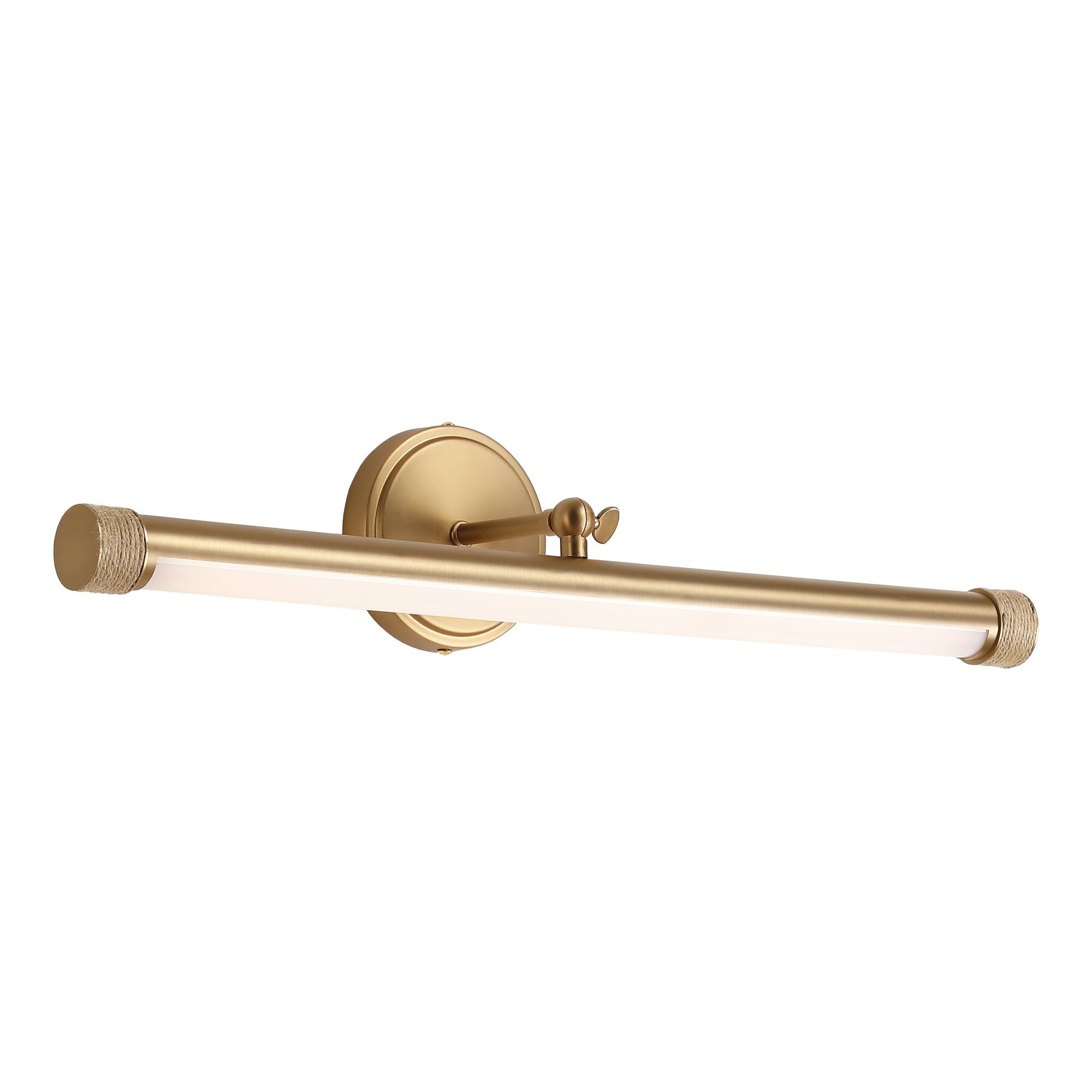 Alt View 3. Parrot Uncle - 24" Classic Adjustable Picture Light for Living Room, Bedroom, Gallery, Hallway - Brass.