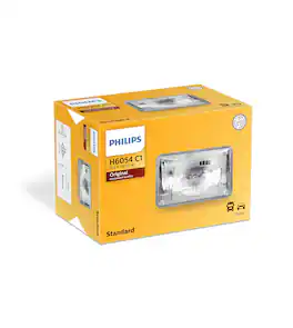 Amber Sporting Goods - Philips H6054C1 Standard Halogen Sealed Beam headlamp, 1 Pack