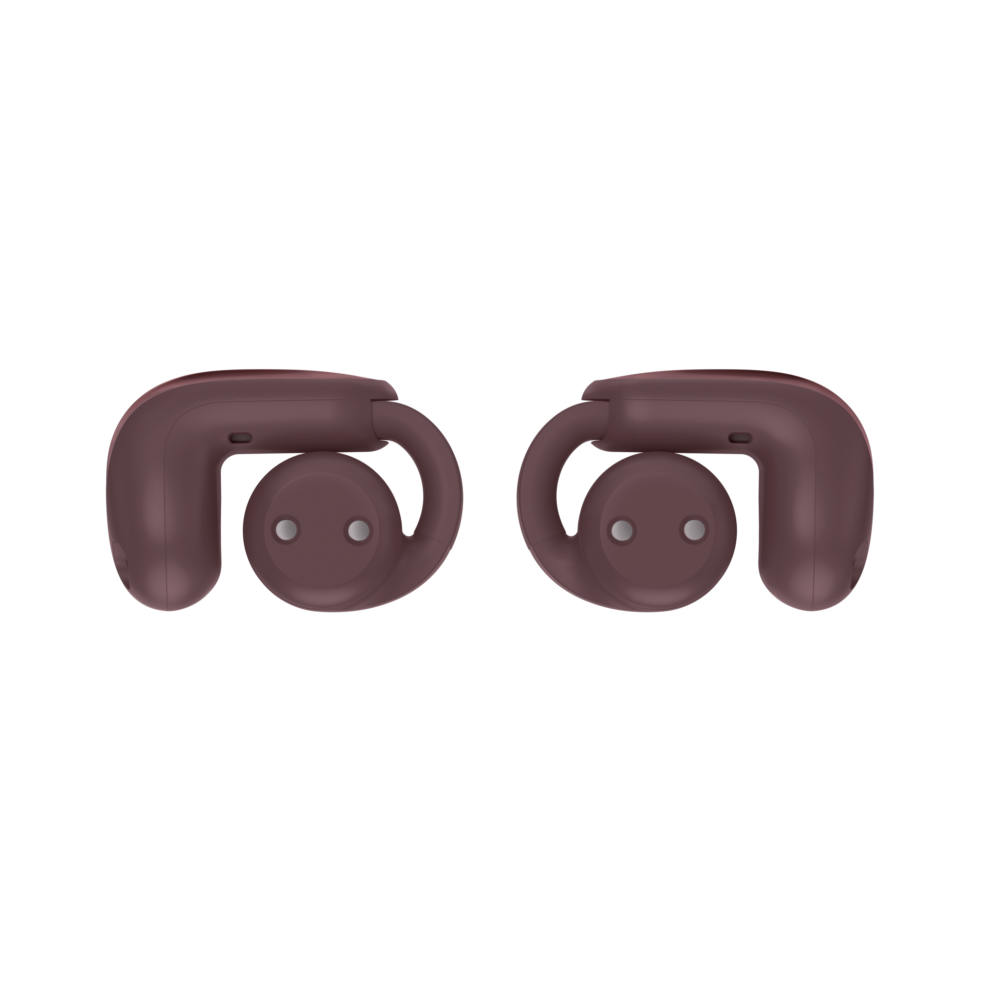 Alt View 9. Bose - Bose Ultra Open Earbuds (2nd Gen) - Wireless Bluetooth Open Ear Earbuds with Immersive Audio and Wireless Charging - Cherry Chocolate.