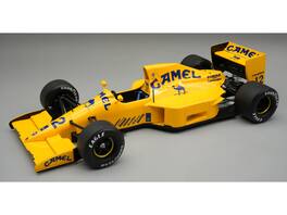 Lotus 102 #12 "Lamborghini Engine" F1 "Japanese GP" 1990 "Mythos Series" with Display Case 1/18 Model Car by Tecnomodel