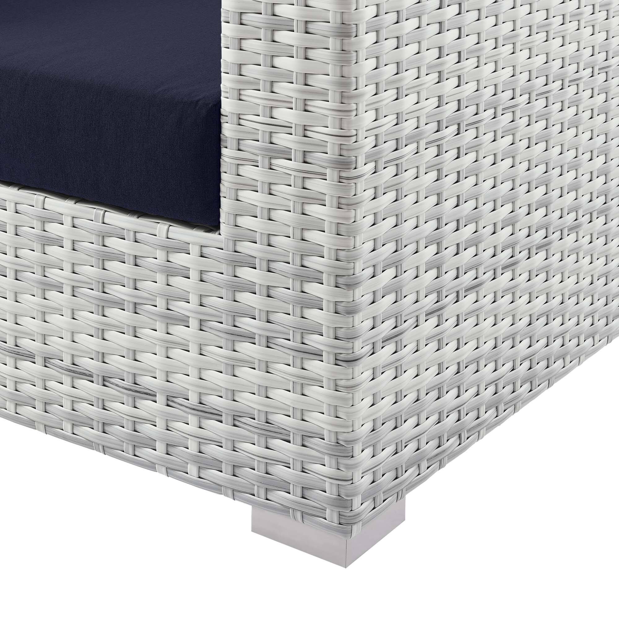 Alt View 4. Modway - Convene Outdoor Patio Sofa by Modway - Light Gray Navy.