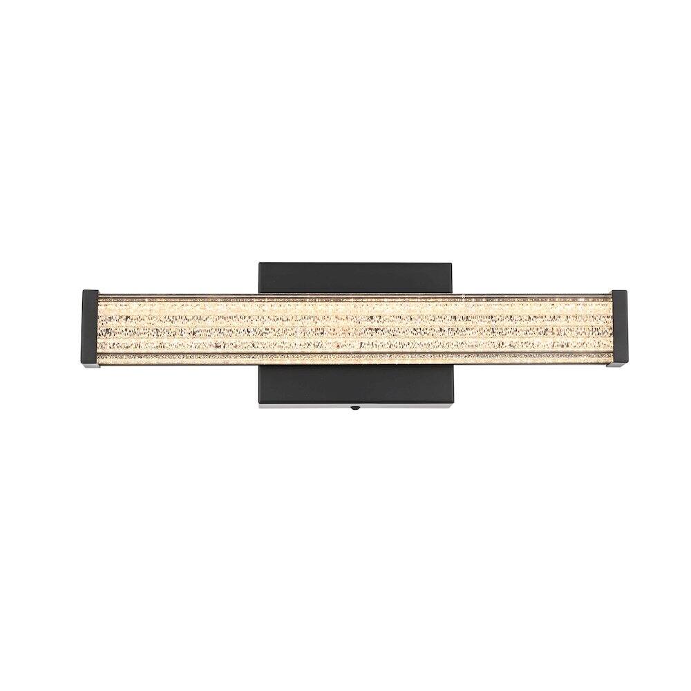 Alt View 1. Living District - Jaxx 16 Inch Led Wall Sconce In Black - Black.