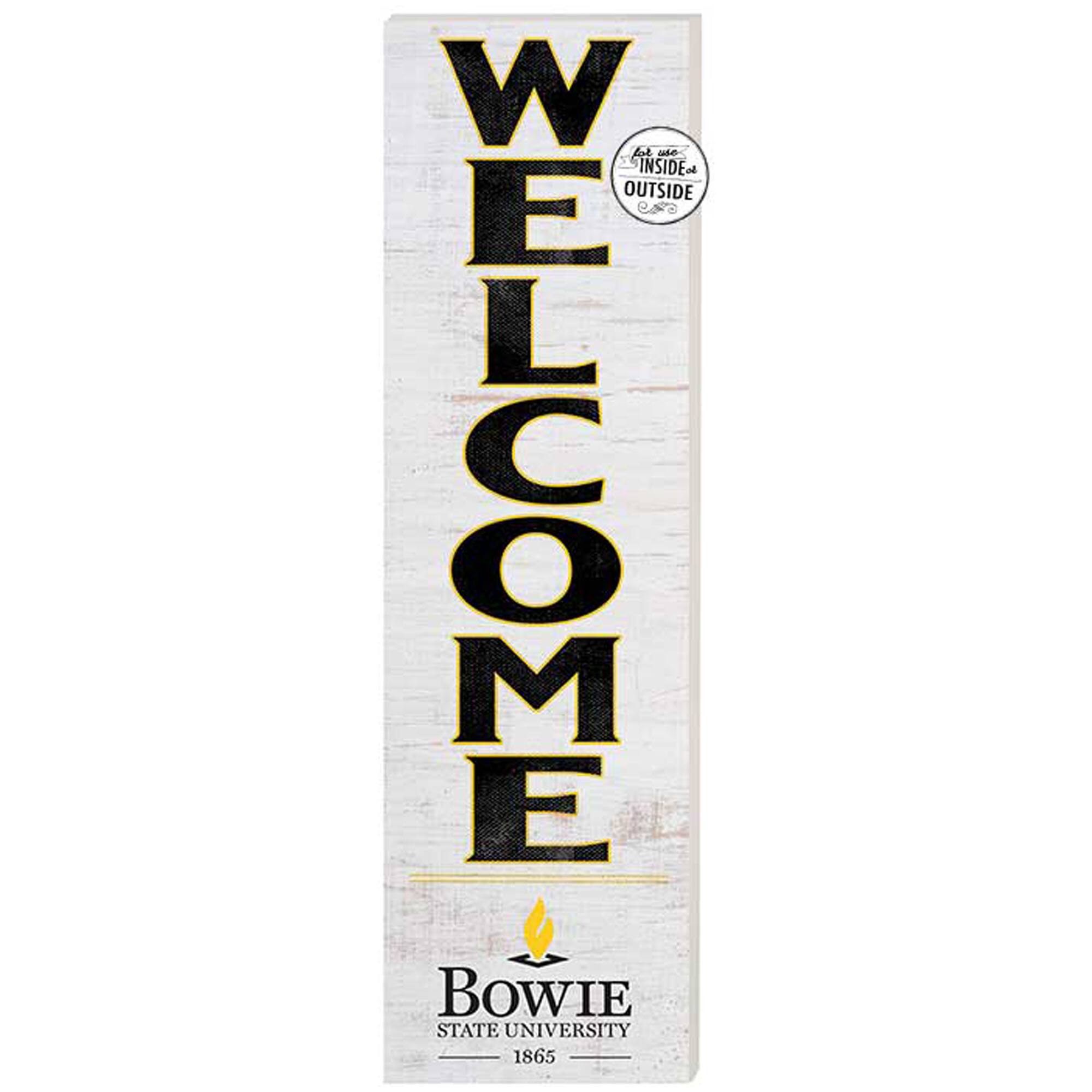 Bowie State Bulldogs 10'' x 35'' Indoor/Outdoor Welcome Sign