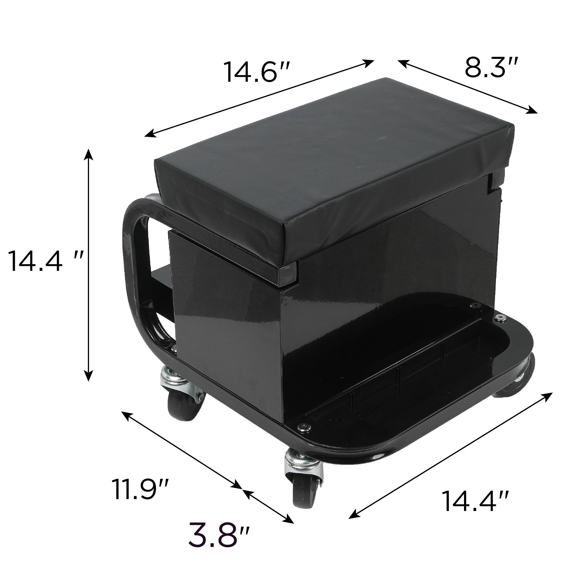 14.6" 8.3" 14.4" 11.9" 3.8"