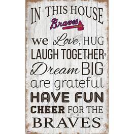 Fan Creations - Atlanta Braves 11'' x 19'' Team In This House Sign - Multicolor