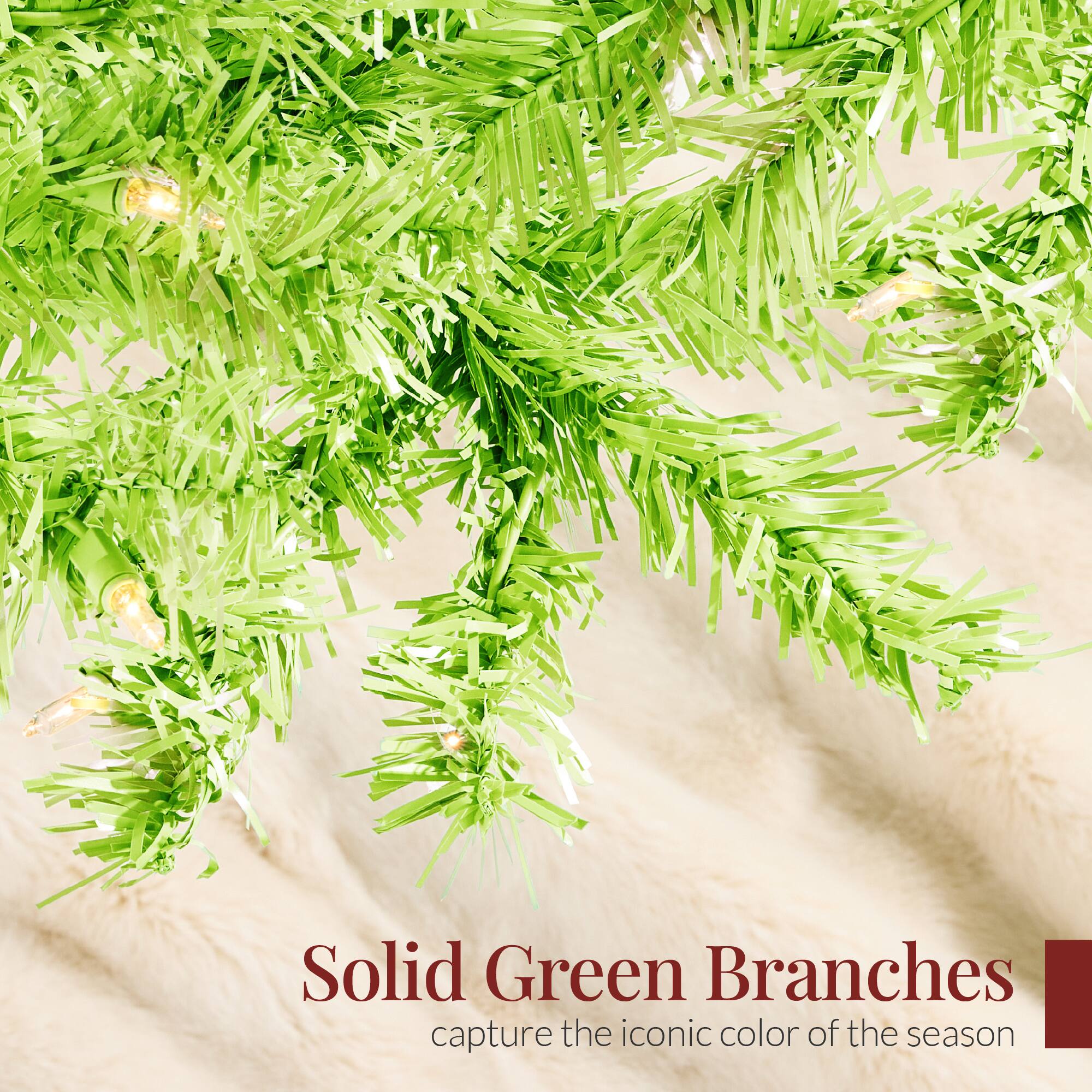 Solid Green Branches  
capture the iconic color of the season