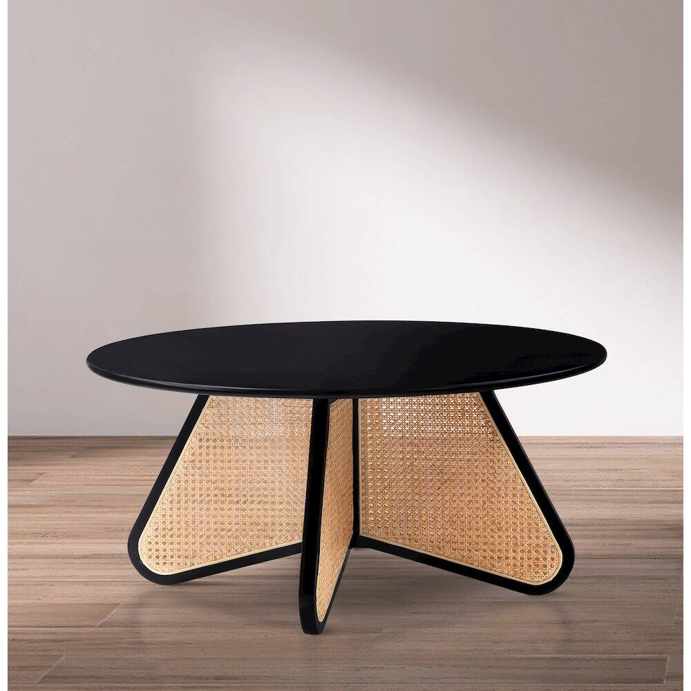 Alt View 1. Meridian Furniture - Butterfly Coffee Table - Black.