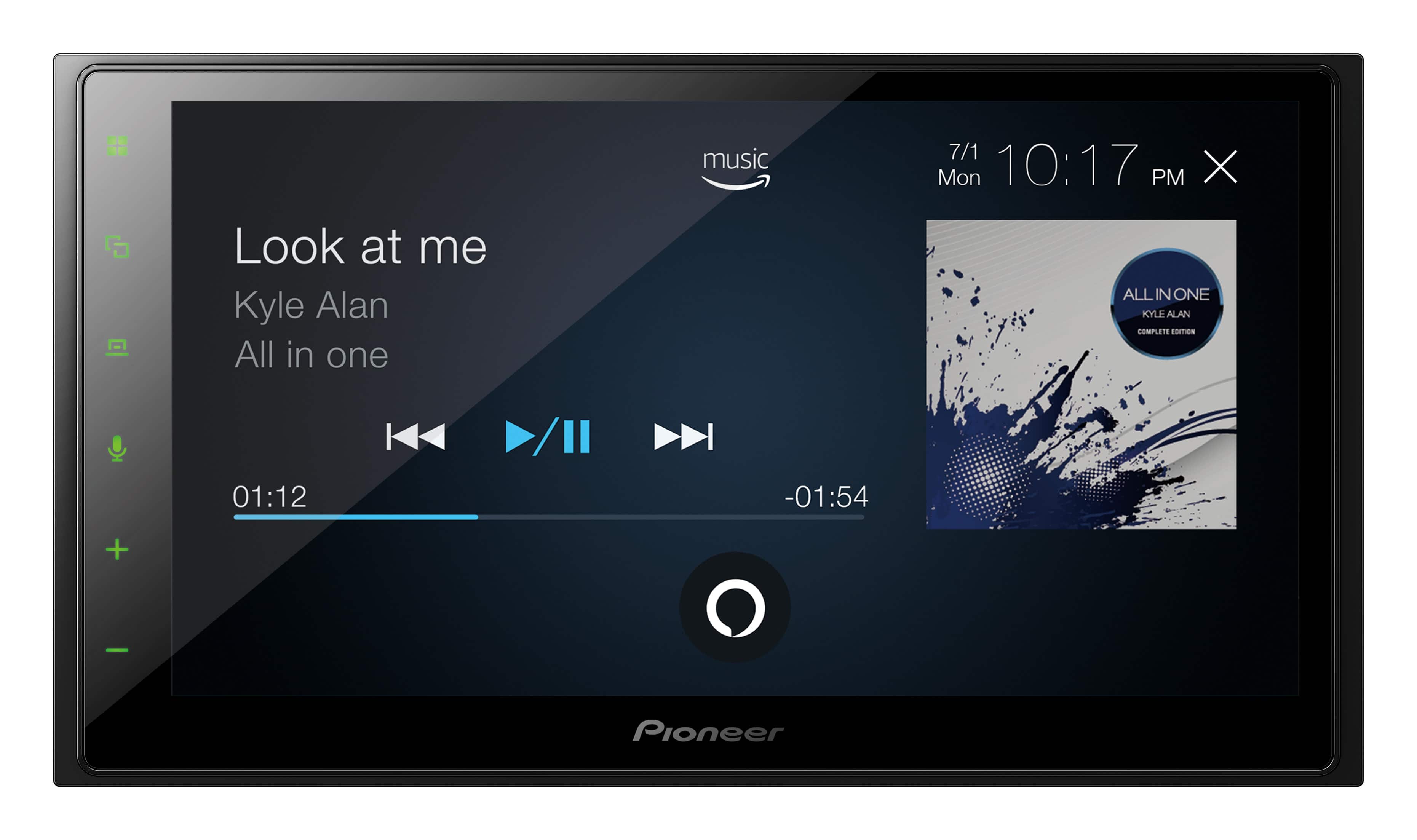 Alt View 16. Pioneer - 6.8" Android Auto and Apple CarPlay Bluetooth Digital Media (DM) Receiver - Black.
