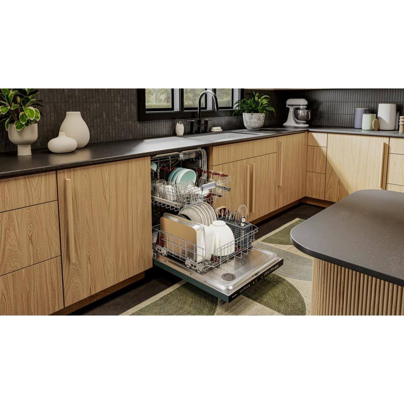 Alt View 11. KitchenAid - 24" Top Control Built-In Dishwasher with 360 Max Jets Third Rack, Advanced ProDry, Ultra-bright LED Lighting - Juniper.