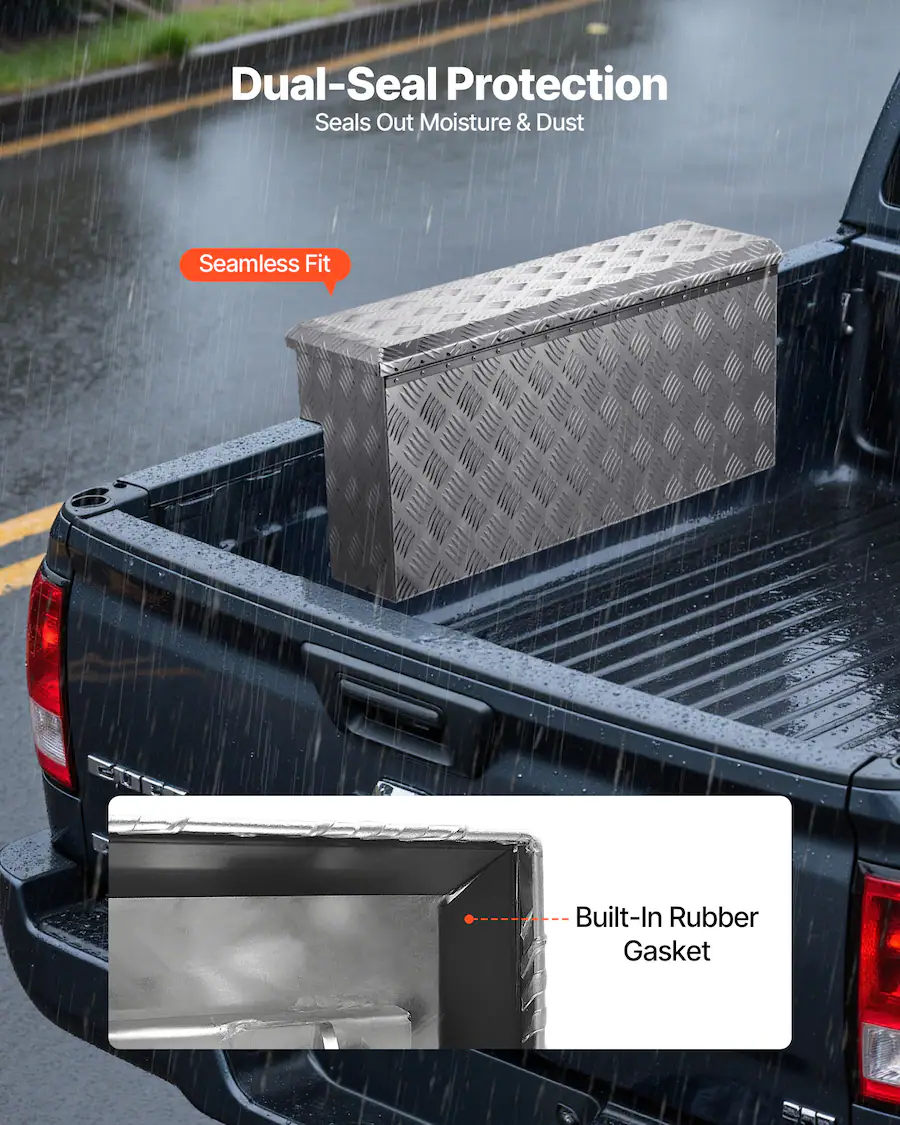 Steel Storage Rack Patterns Free VEVOR Truck Bed Tool Box, Heavy Duty Aluminum Tool Box with Tread ...