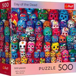 Trefl - Red 500 Piece Puzzle - Halloween - Day of the Dead