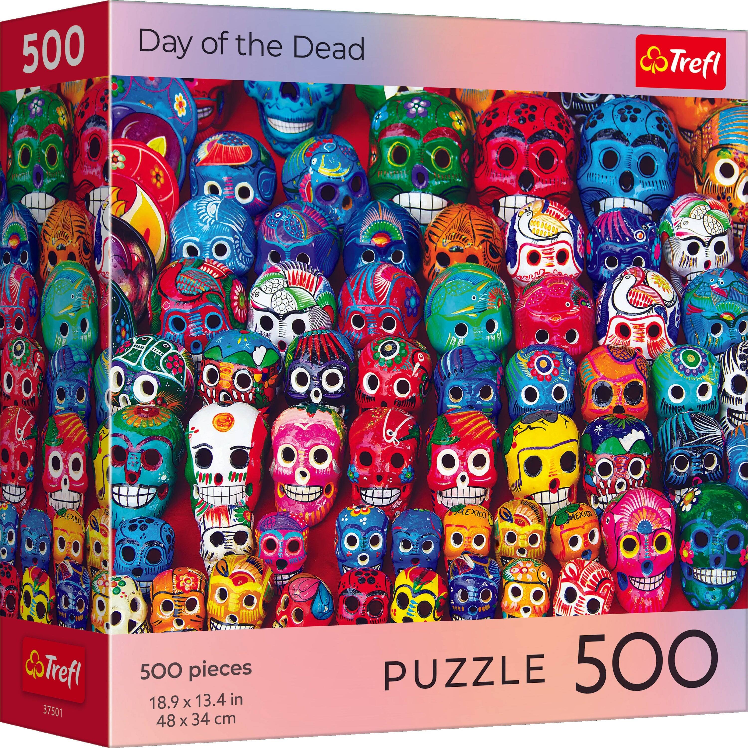 Trefl - Red 500 Piece Puzzle - Halloween - Day of the Dead
