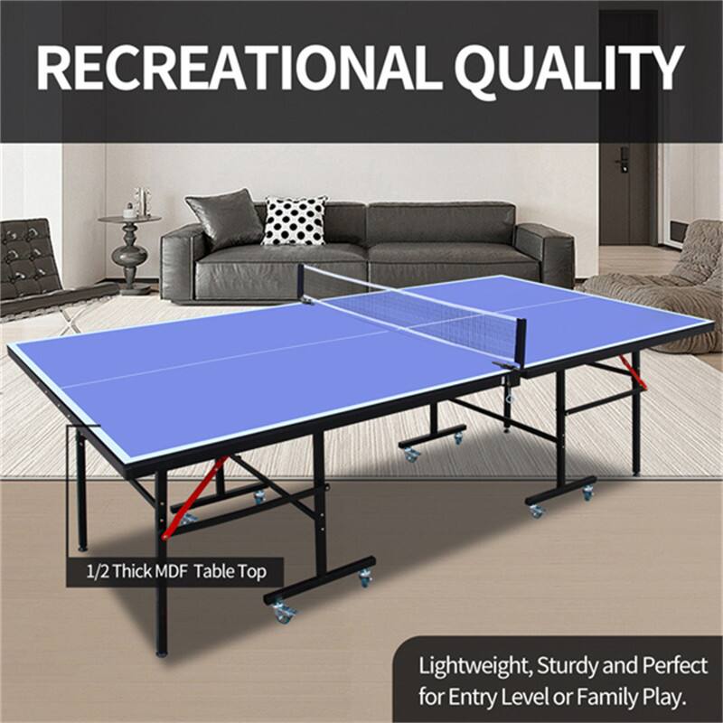 RECREATIONAL QUALITY

1/2 Thick MDF Table Top

Lightweight, Sturdy and Perfect for Entry Level or Family Play.