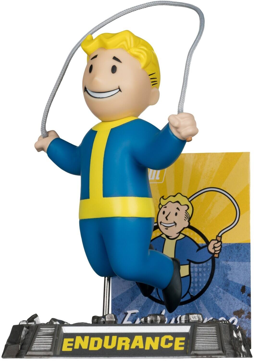 Alt View 1. McFarlane Toys - McFarlane Toys - Fallout - Vault Boy (Endurance) 5" Posed Figure   - COLLECTIBLES - Multicolor.