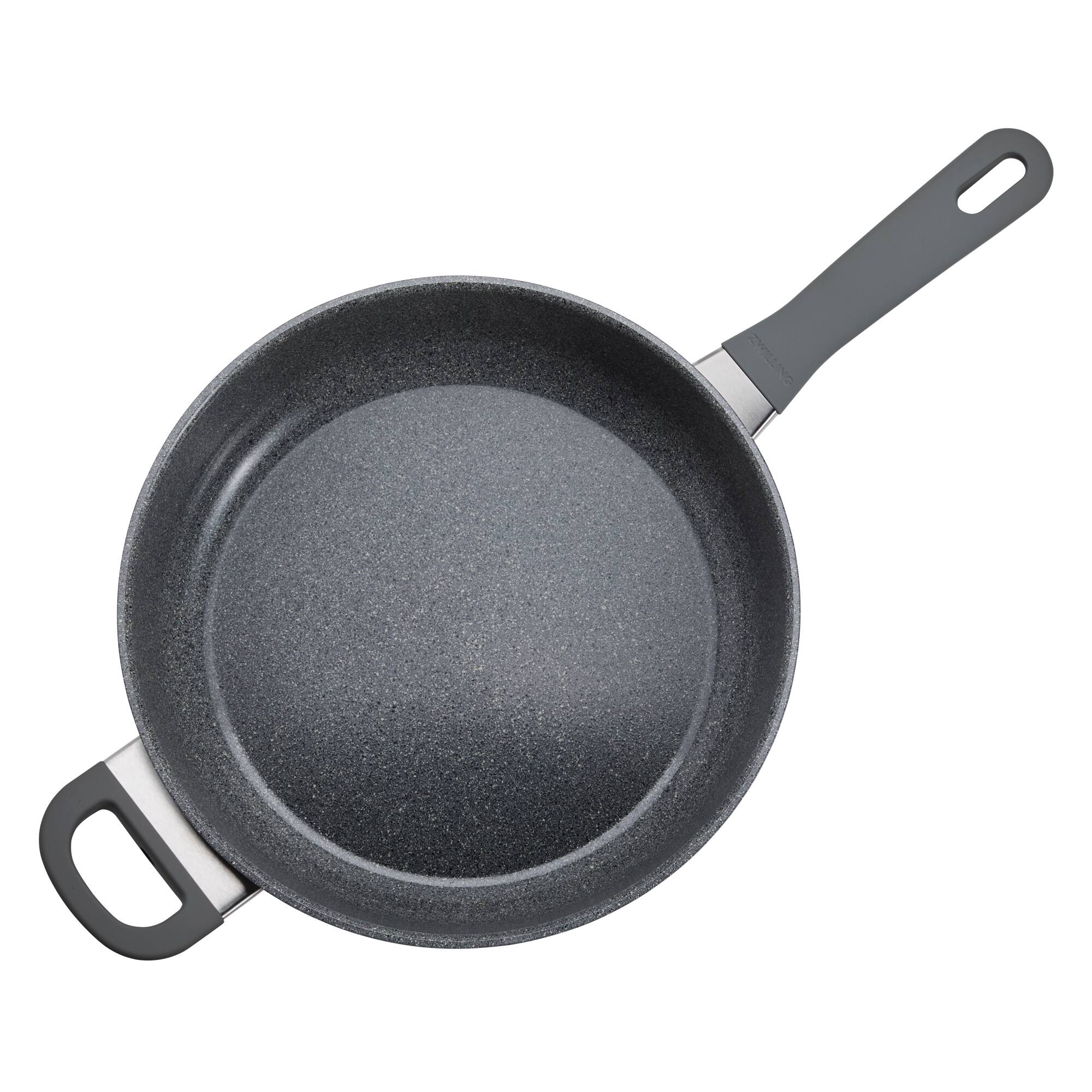 Alt View 1. ZWILLING - ZWILLING Parma Plus Ceramic 3.9-qt Aluminum Ceramic Nonstick Sauté Pan with Lid & Helper Handle - Grey.