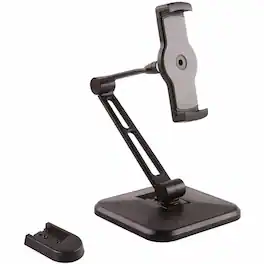 StarTech.com - Adjustable Tablet Stand with Arm - Universal Mount for 4.7" to 12.9" Tablets - Tablet Stand or Wall Mount Tablet Holder - Black