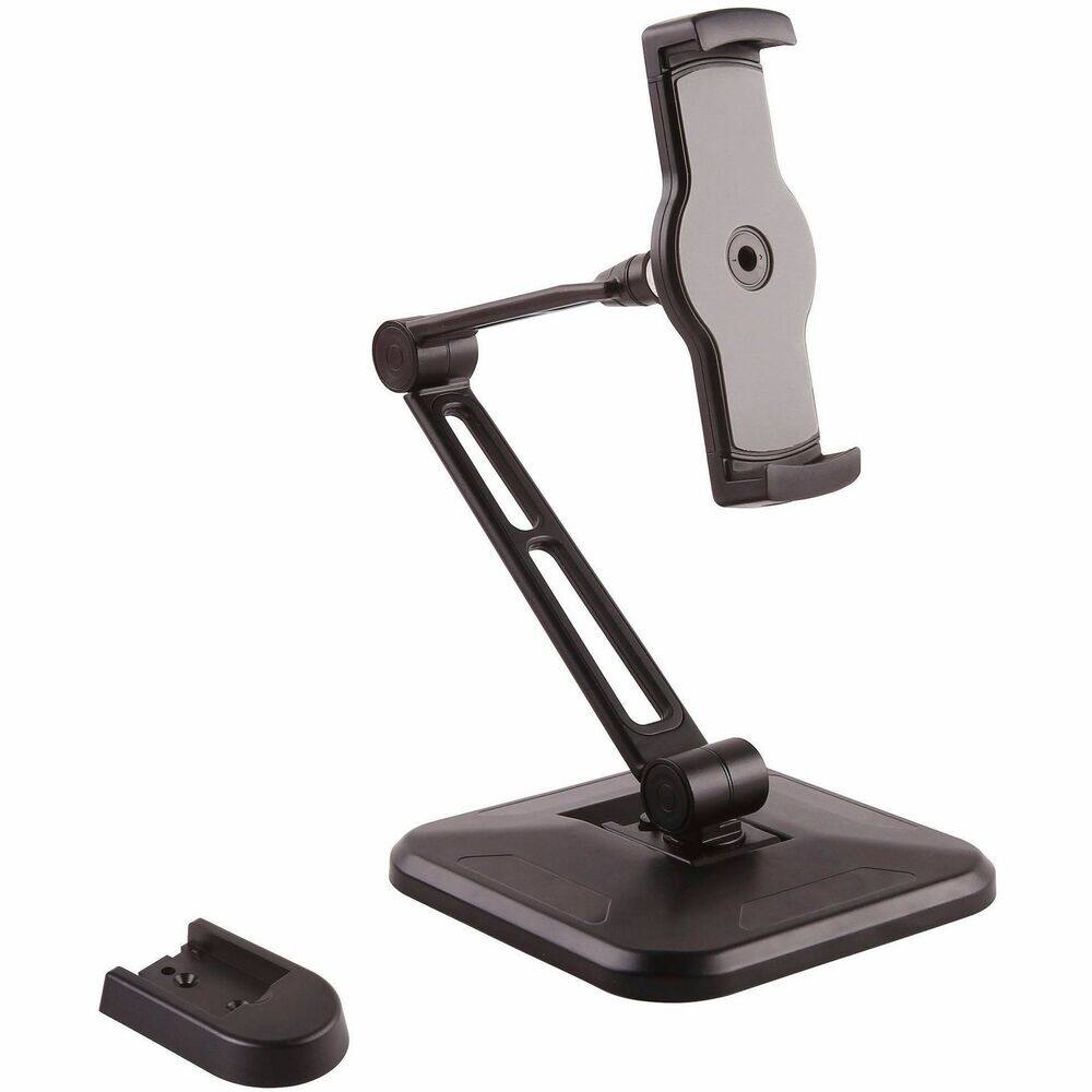 Front. StarTech.com - Adjustable Tablet Stand with Arm - Universal Mount for 4.7" to 12.9" Tablets - Tablet Stand or Wall Mount Tablet Holder - Black.