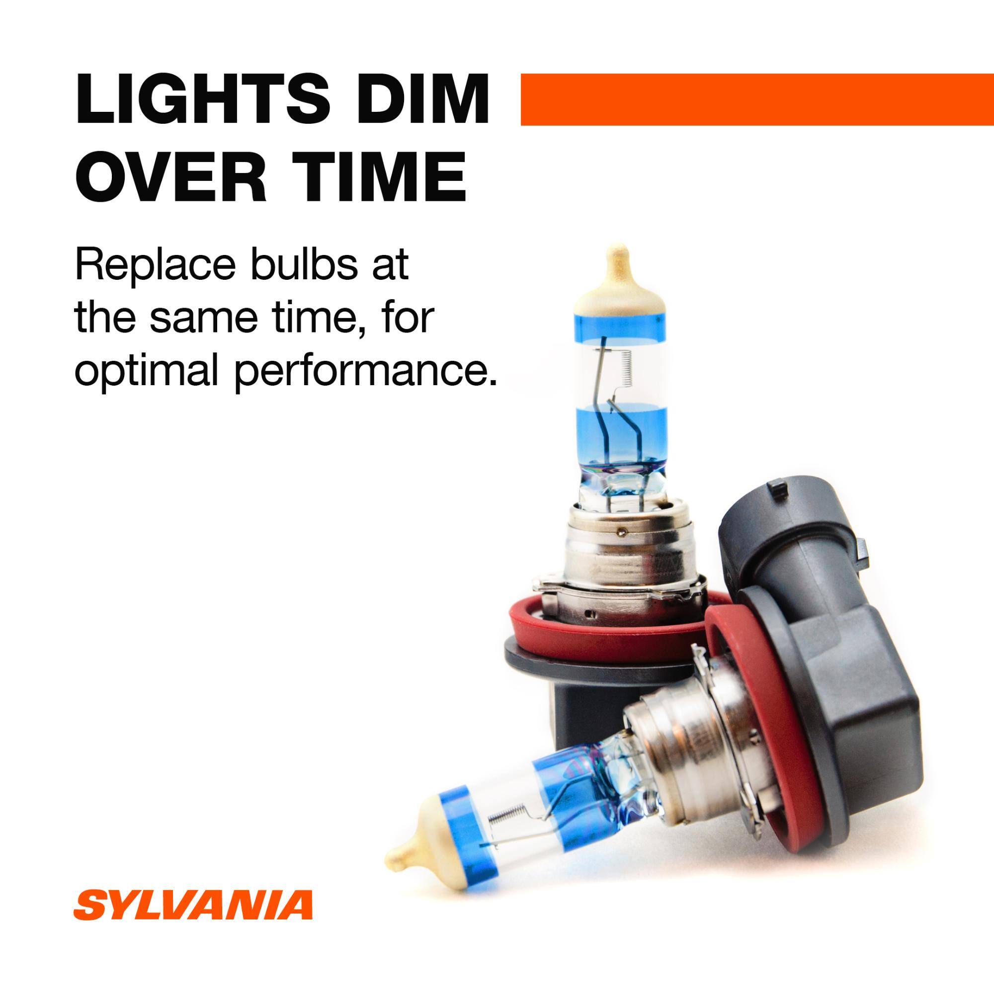 LIGHTS DIM OVER TIME

Replace bulbs at the same time, for optimal performance.

SYLVANIA