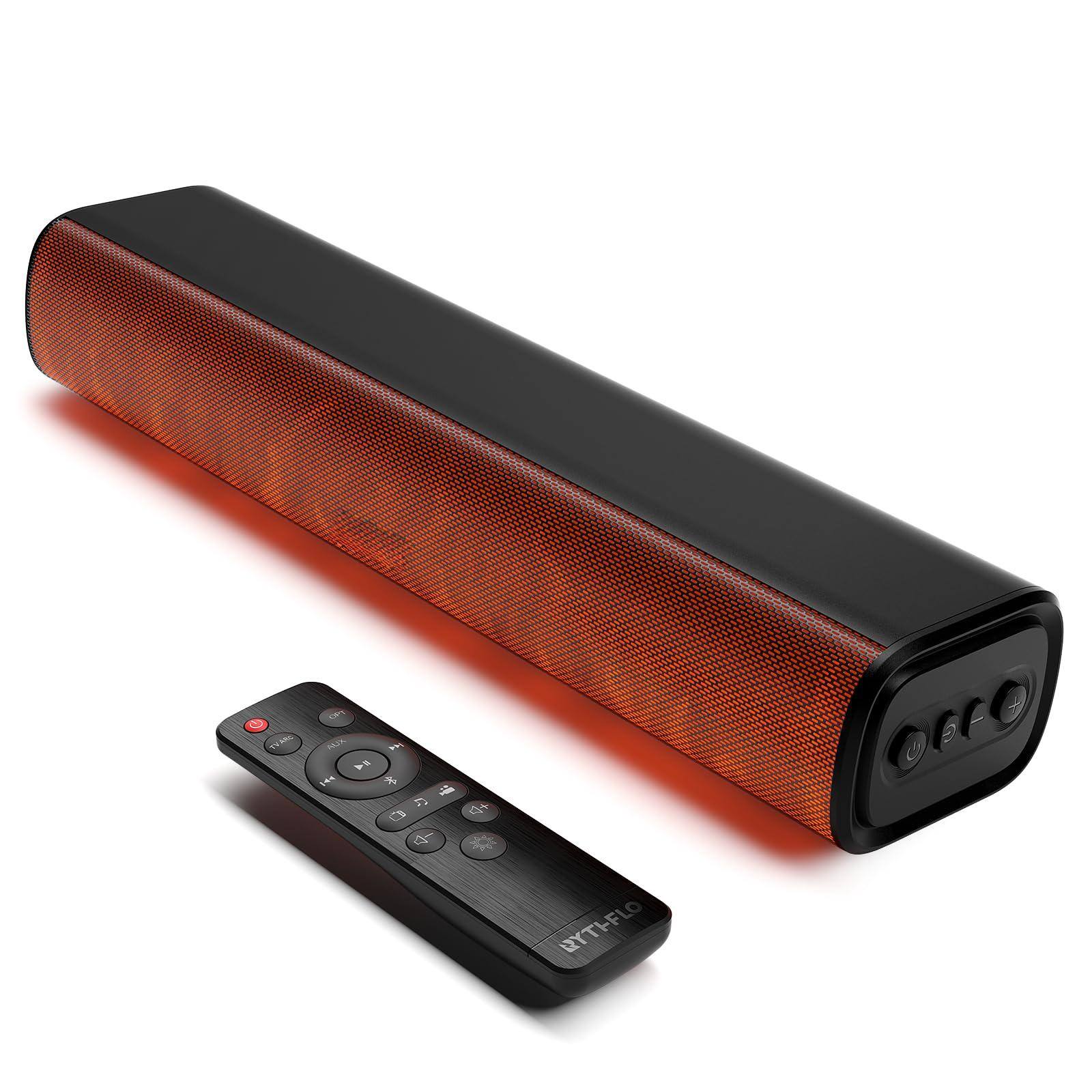 Alchemy Casas - Sound Bar Tv Soundbar Remote 8 Light Modes Optical arc aux rca Connections Wall mountabl - Default