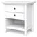 Angle. Simpli Home - Amherst Bedside Table - White.