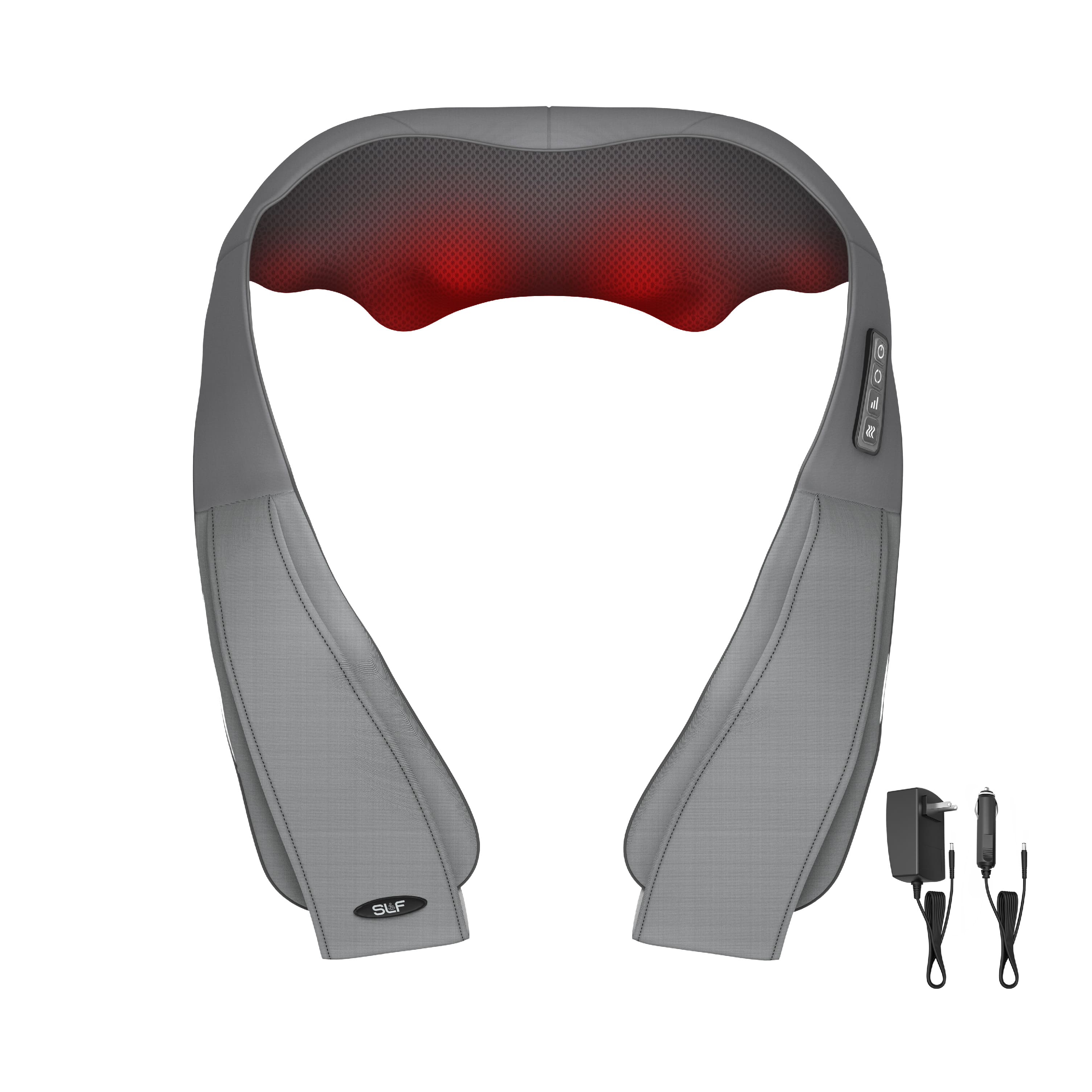 SLF - Shoulder Shiatsu Heat Massager – Neck and Shoulders Heated Massager with Multiple Massage Modes - Black