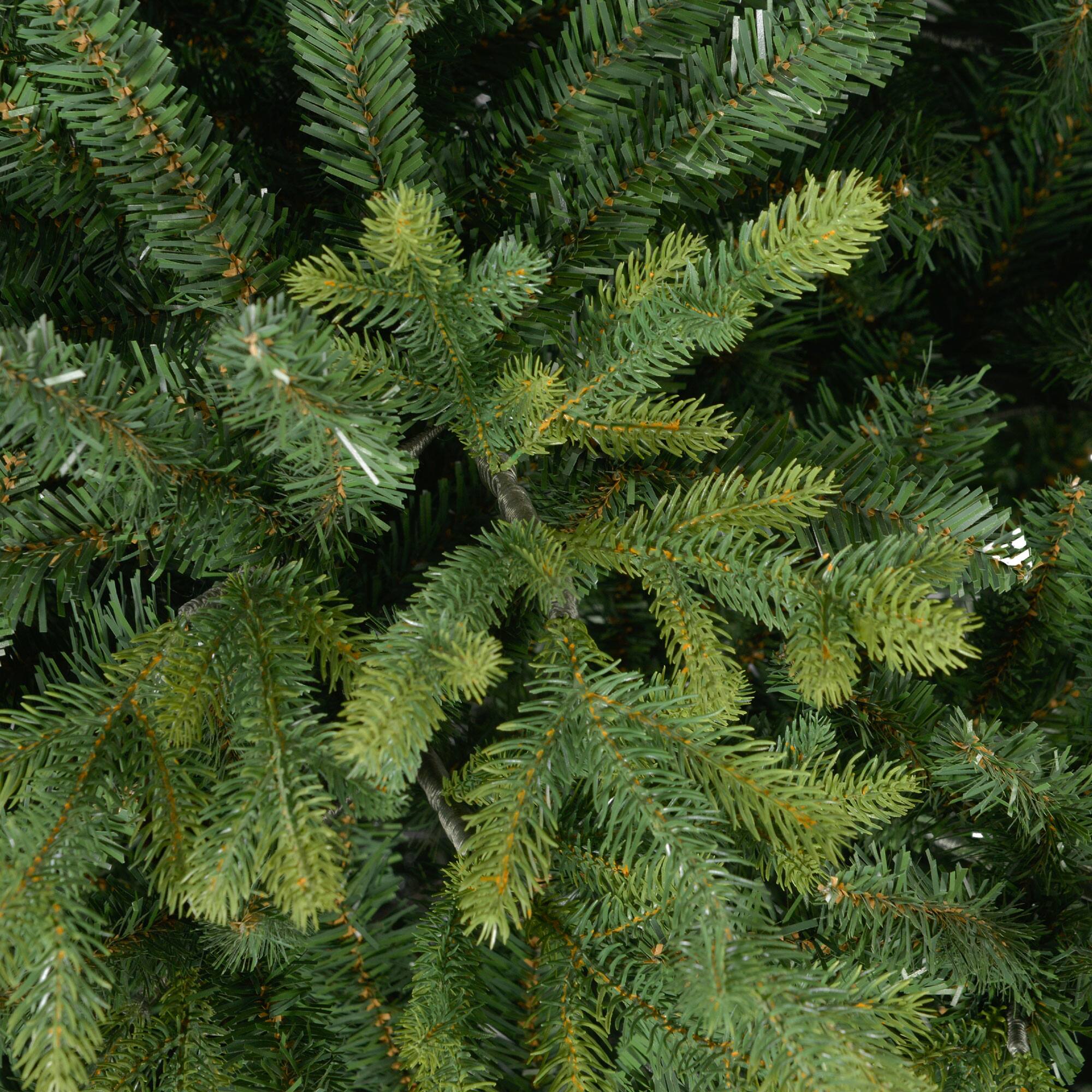 Alt View 8. Homcom - Artificial Christmas Tree, 8410 Tips, Foldable Metal Stand, Easy Assembly, Full Realistic Hinged - green.