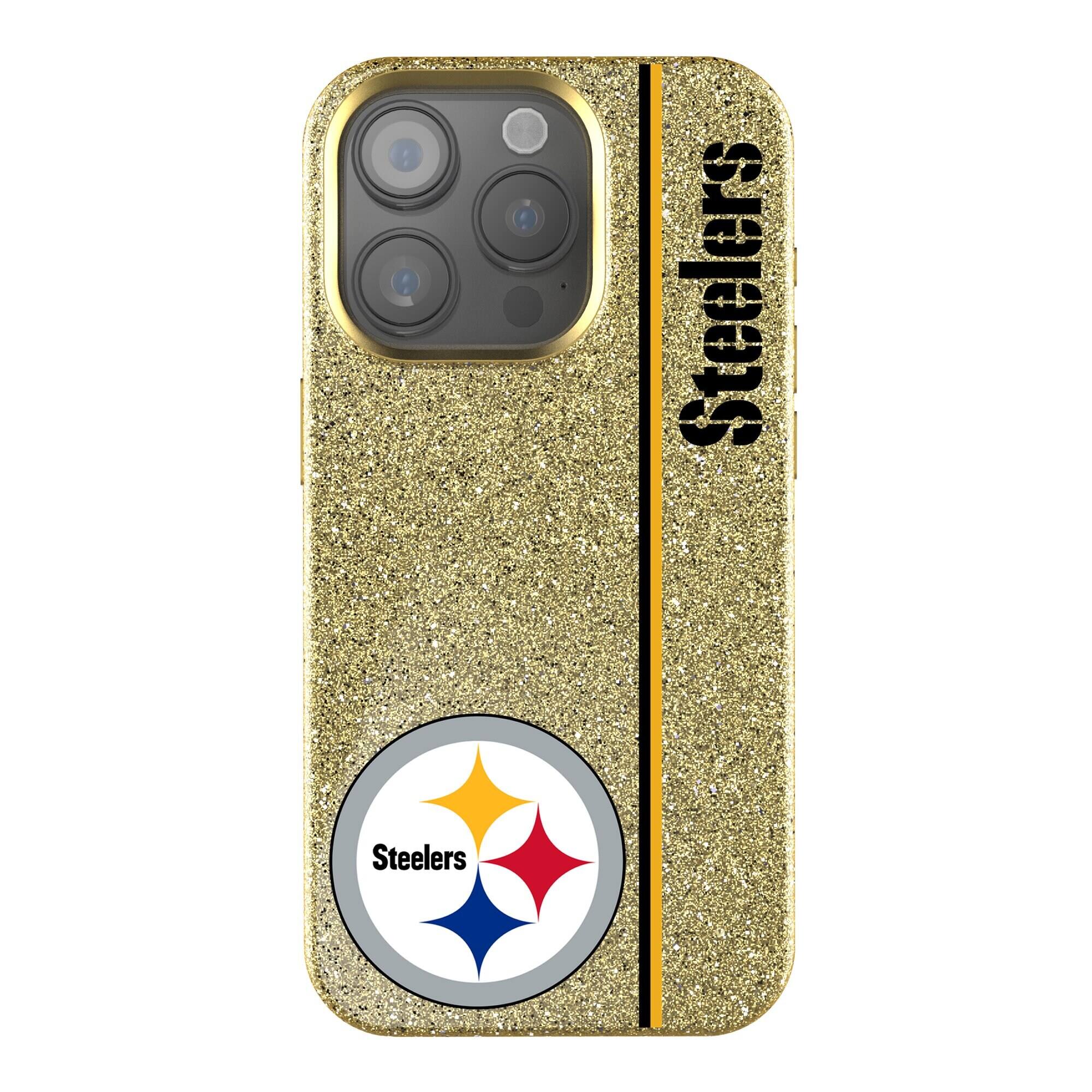 Keyscaper - NFL - Pittsburgh Steelers iPhone Bling Case - 14 - Gold