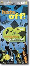 Front Large. Best Buy GC - $15 Hats Off Graduate Gift Card.
