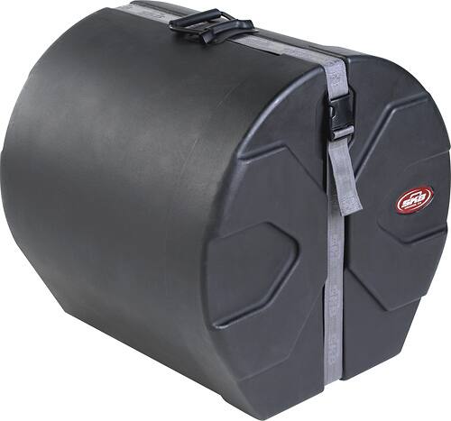 Angle. SKB - Roto-Molded Drum Case - Black.