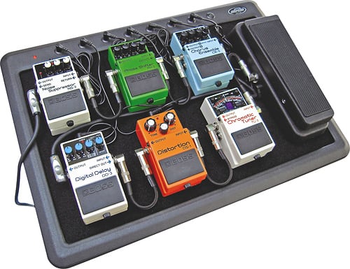 Angle. SKB - Pedal Board with Gig Bag - Black.