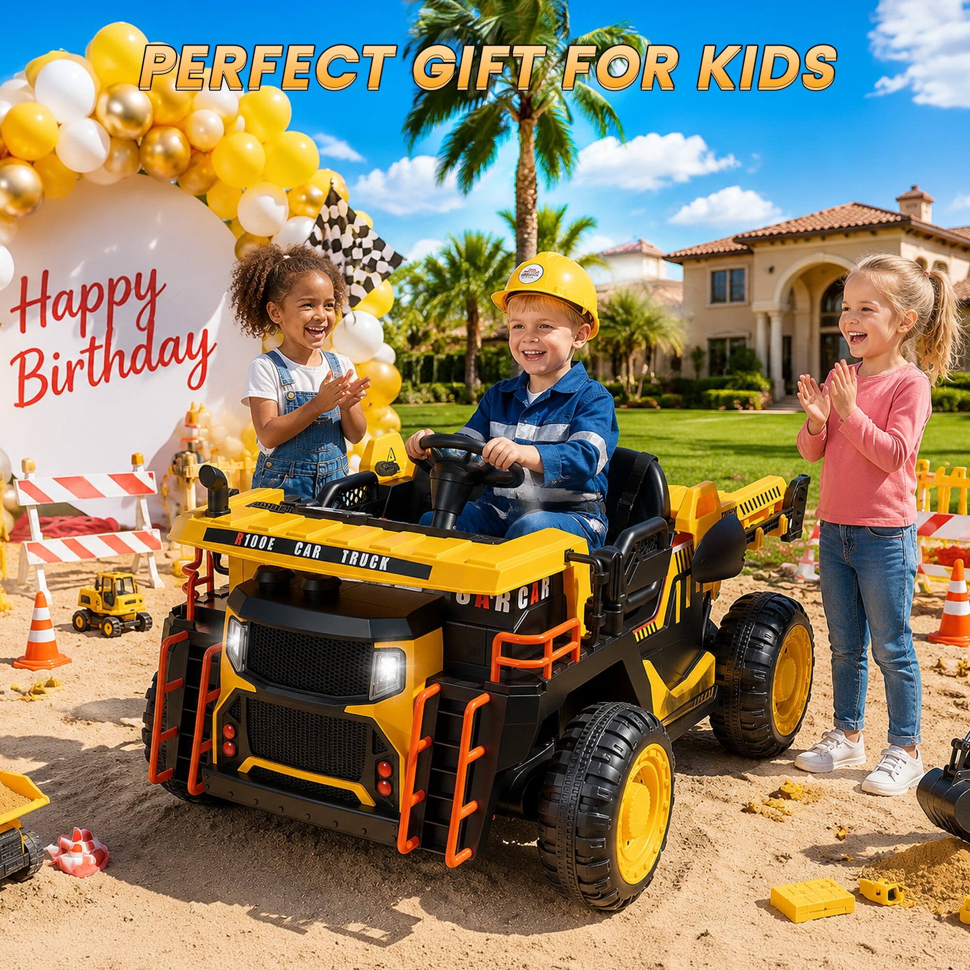 PERFECT GIFT FOR KIDS  
Birthday Happy  
100E CAR TRUCK  
UARCIA