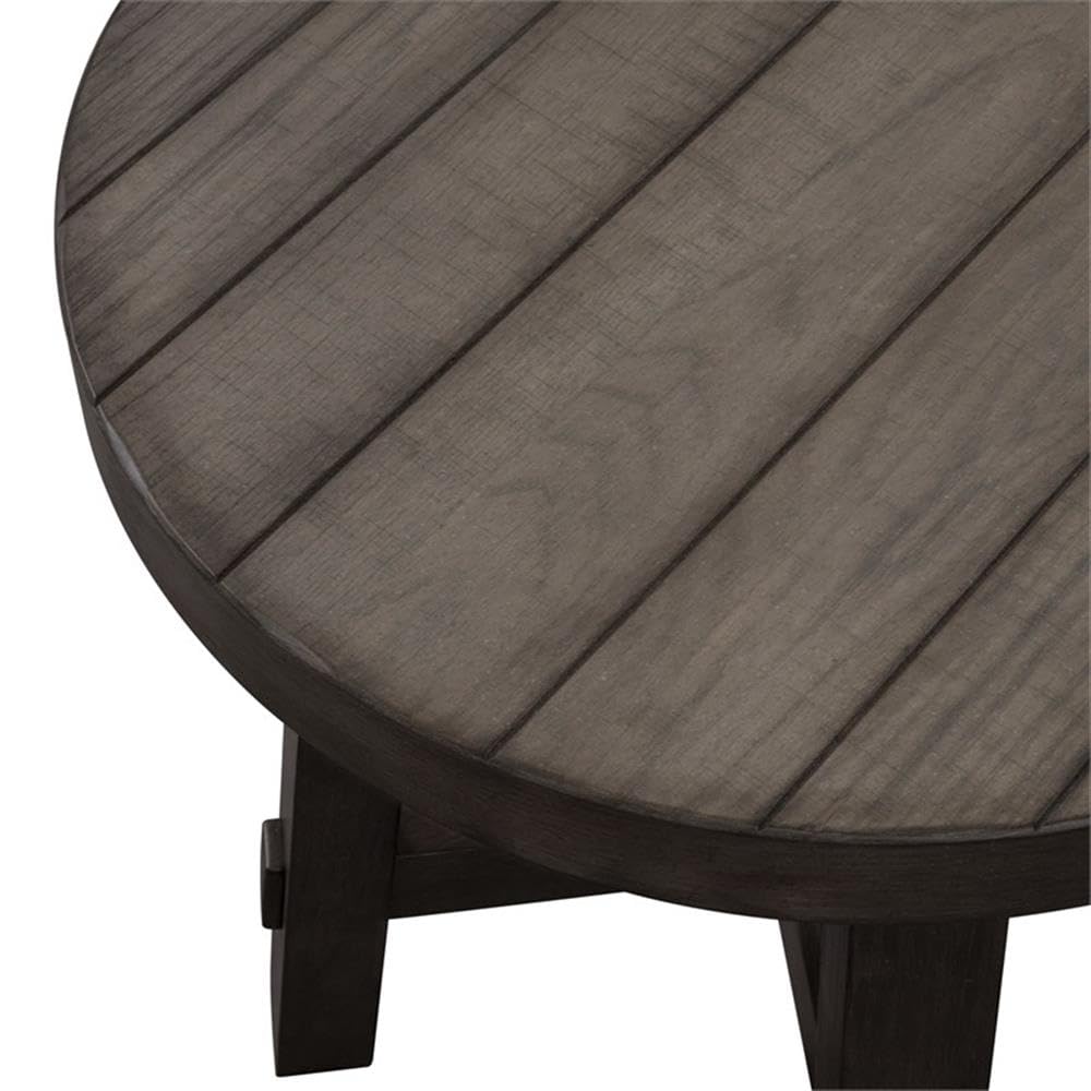 Alt View 1. Liberty Furniture Industries - Splay Leg Round End Table - Gray.