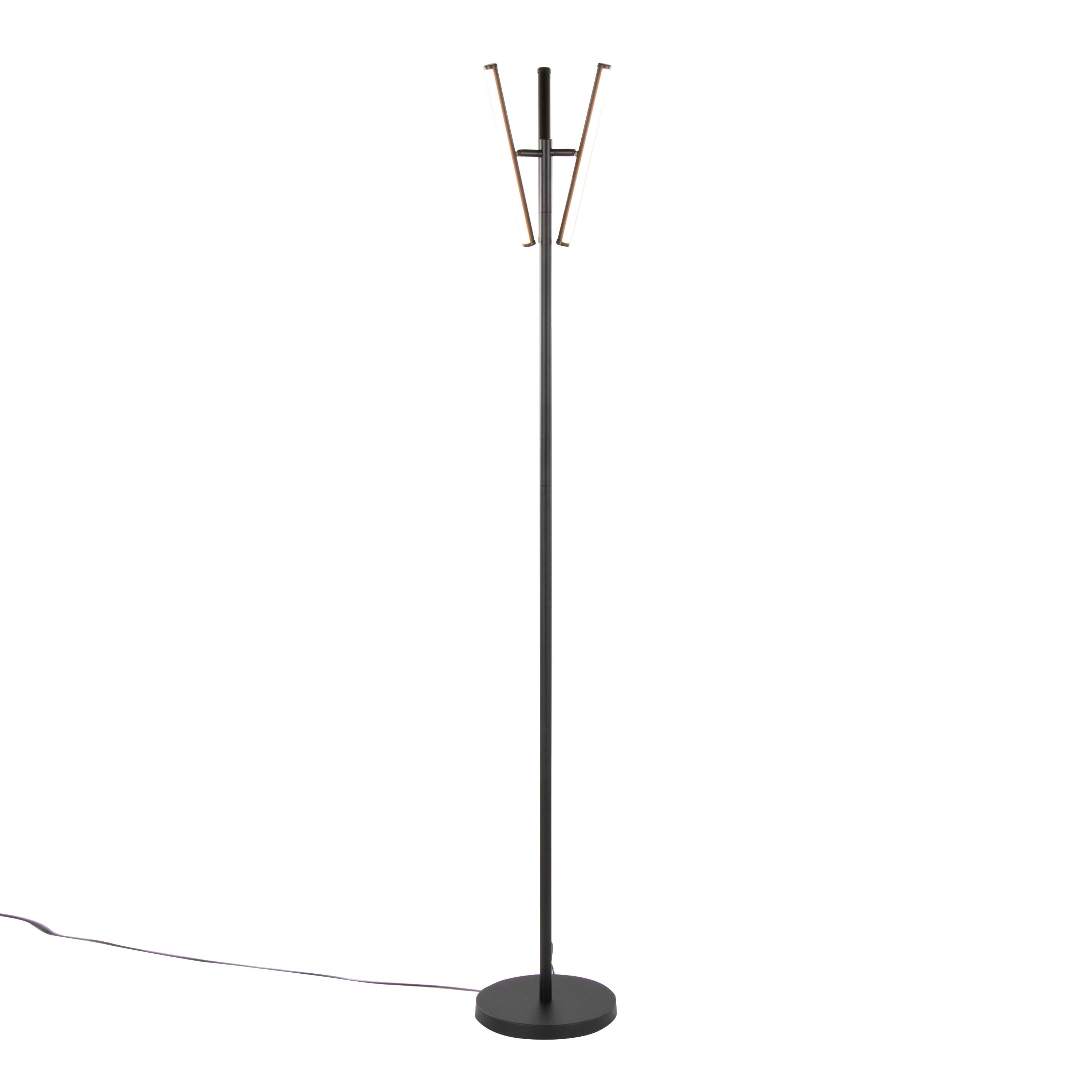 Left. Loheer - Loheer 65-Inch Black Swivel Reading Light Minimalist Task Lamp - Black.