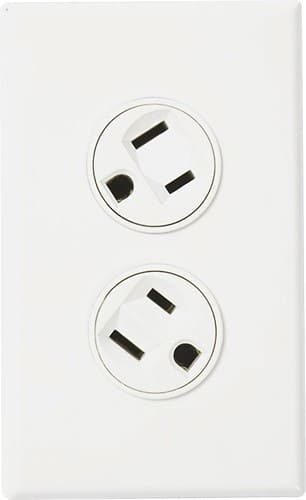 Front Standard. 360 Electrical - Rotating Duplex Outlet.