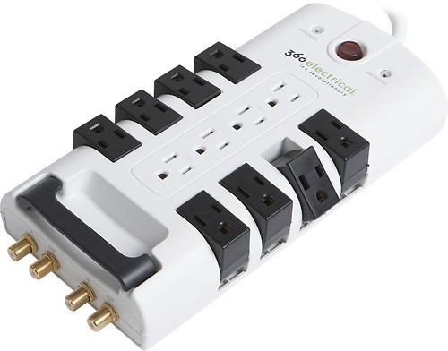  360 Electrical - 12-Outlet Swivel Surge Protector
