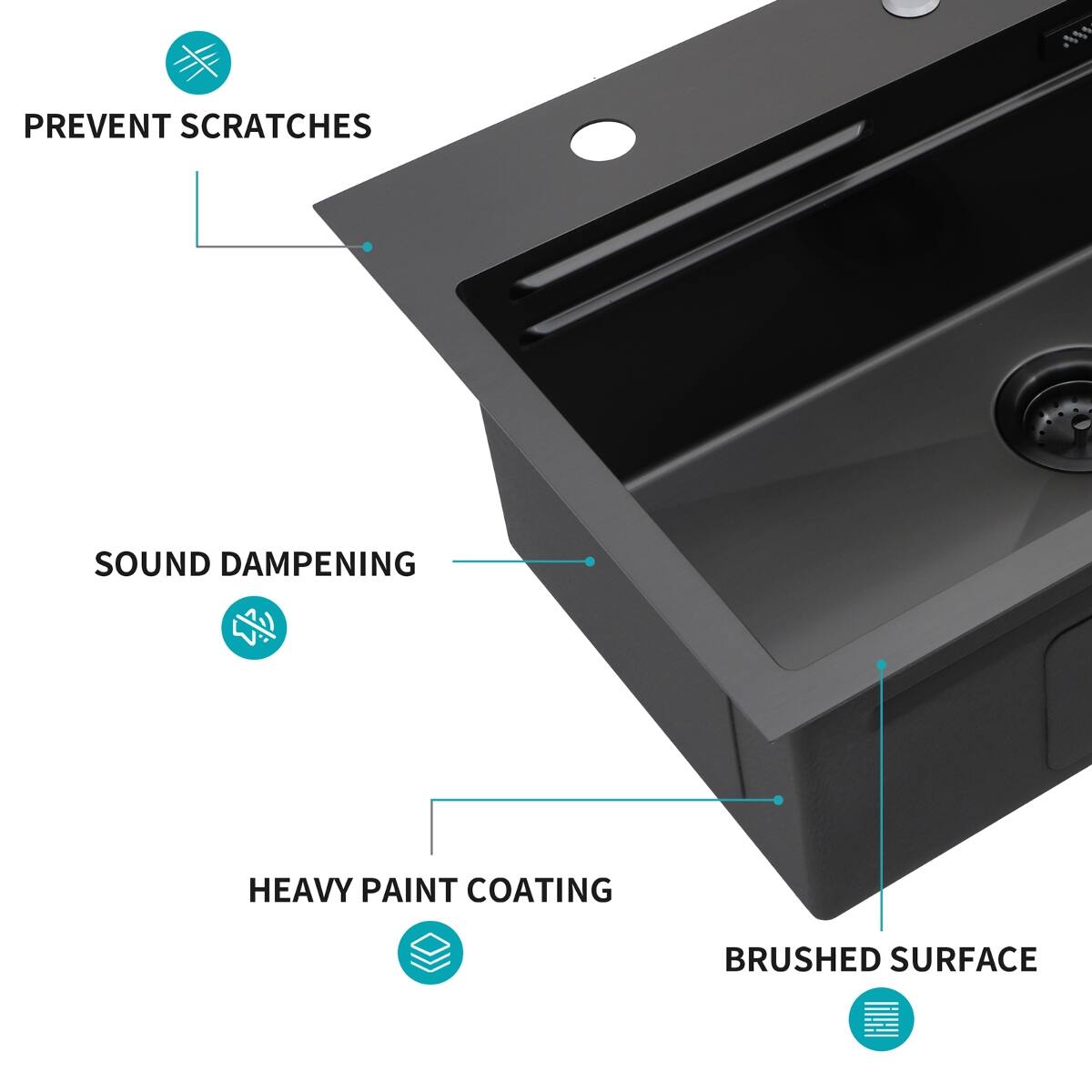 - PREVENT SCRATCHES
- SOUND DAMPENING
- HEAVY PAINT COATING
- BRUSHED SURFACE