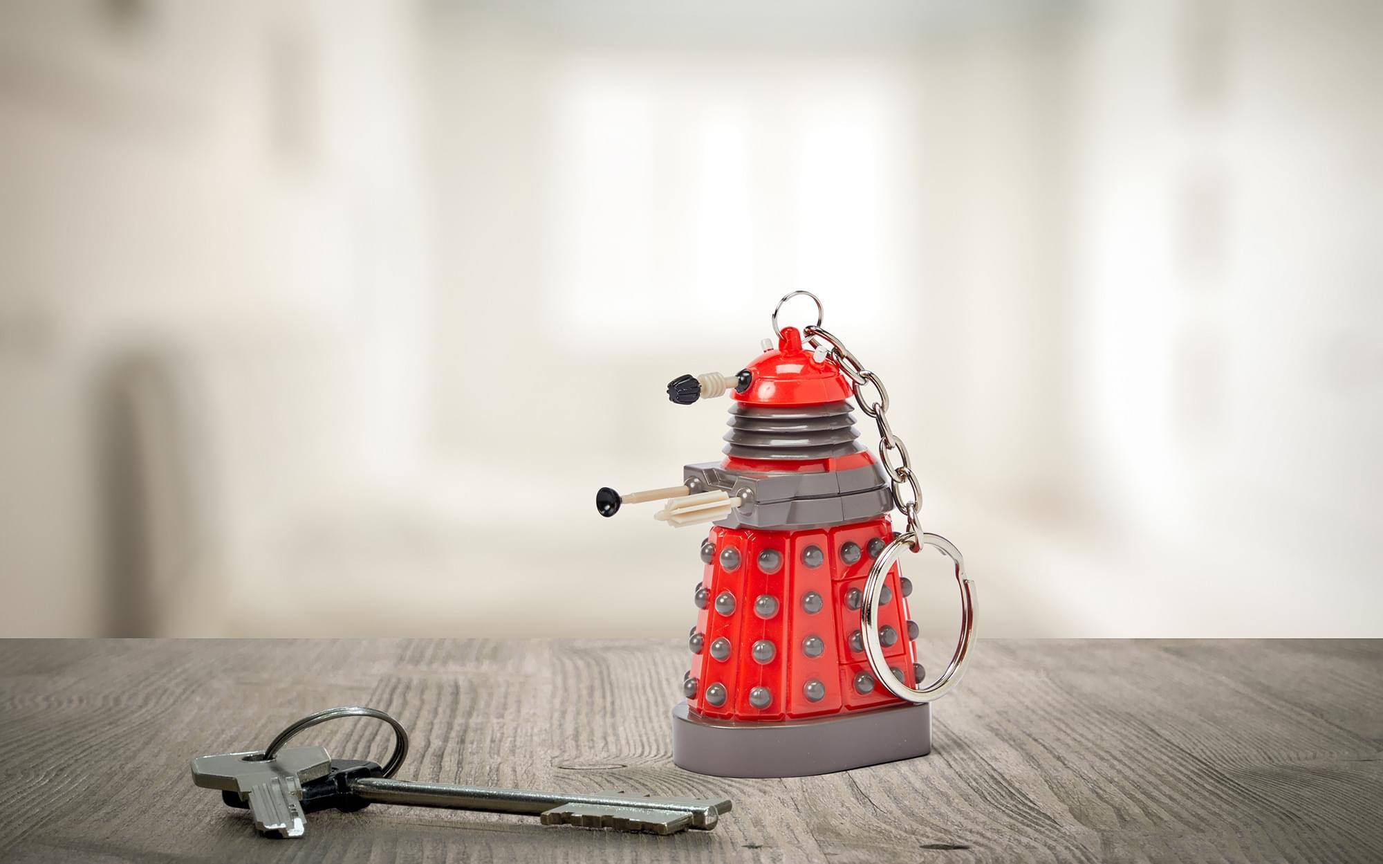 Alt View 4. Seven20 - Doctor Who Red Dalek Keychain Flashlight - Red.