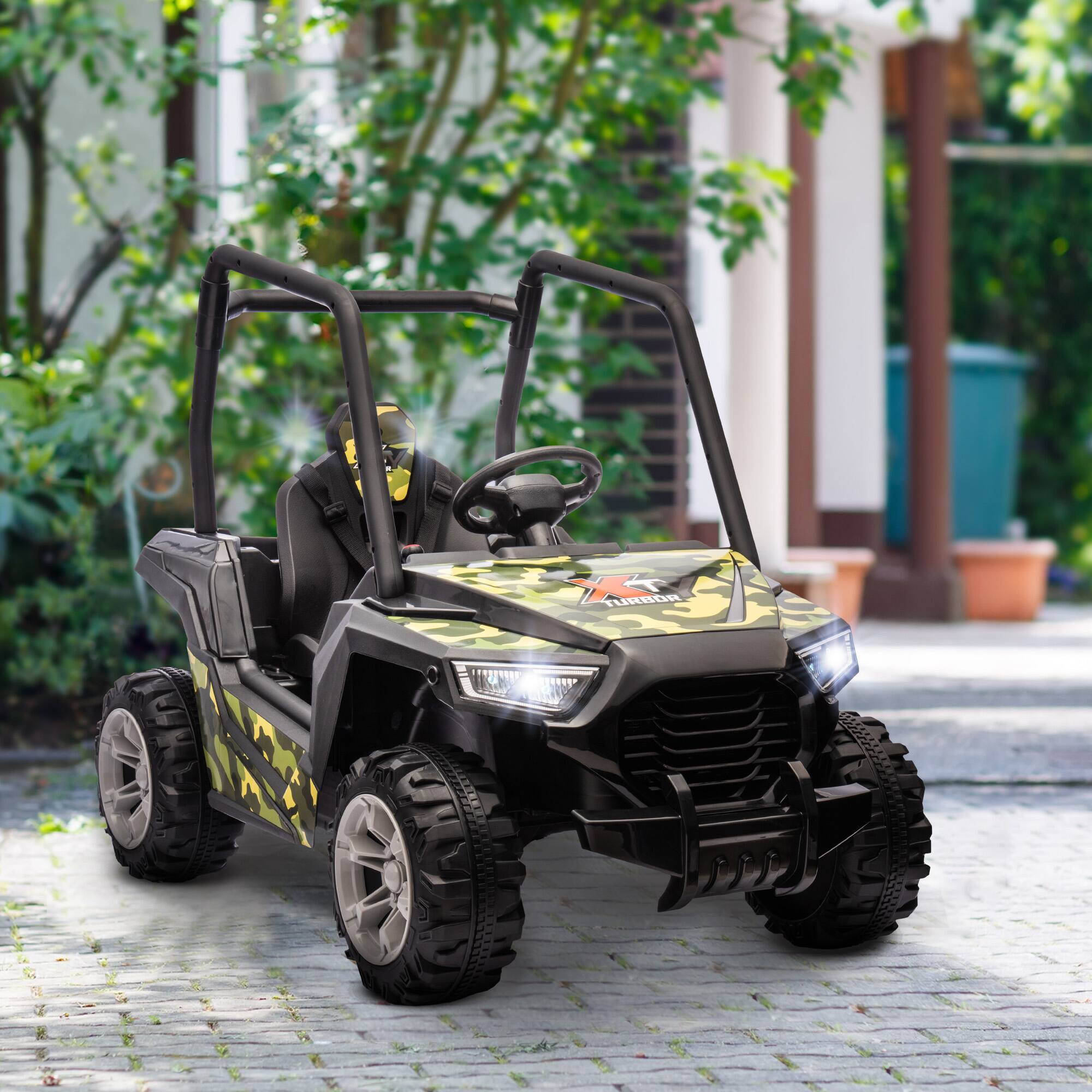Alt View 1. Qaba - Kids Electric Car with Parent Remote Control, Spring Suspension, Soft Start, Music, LED Light.