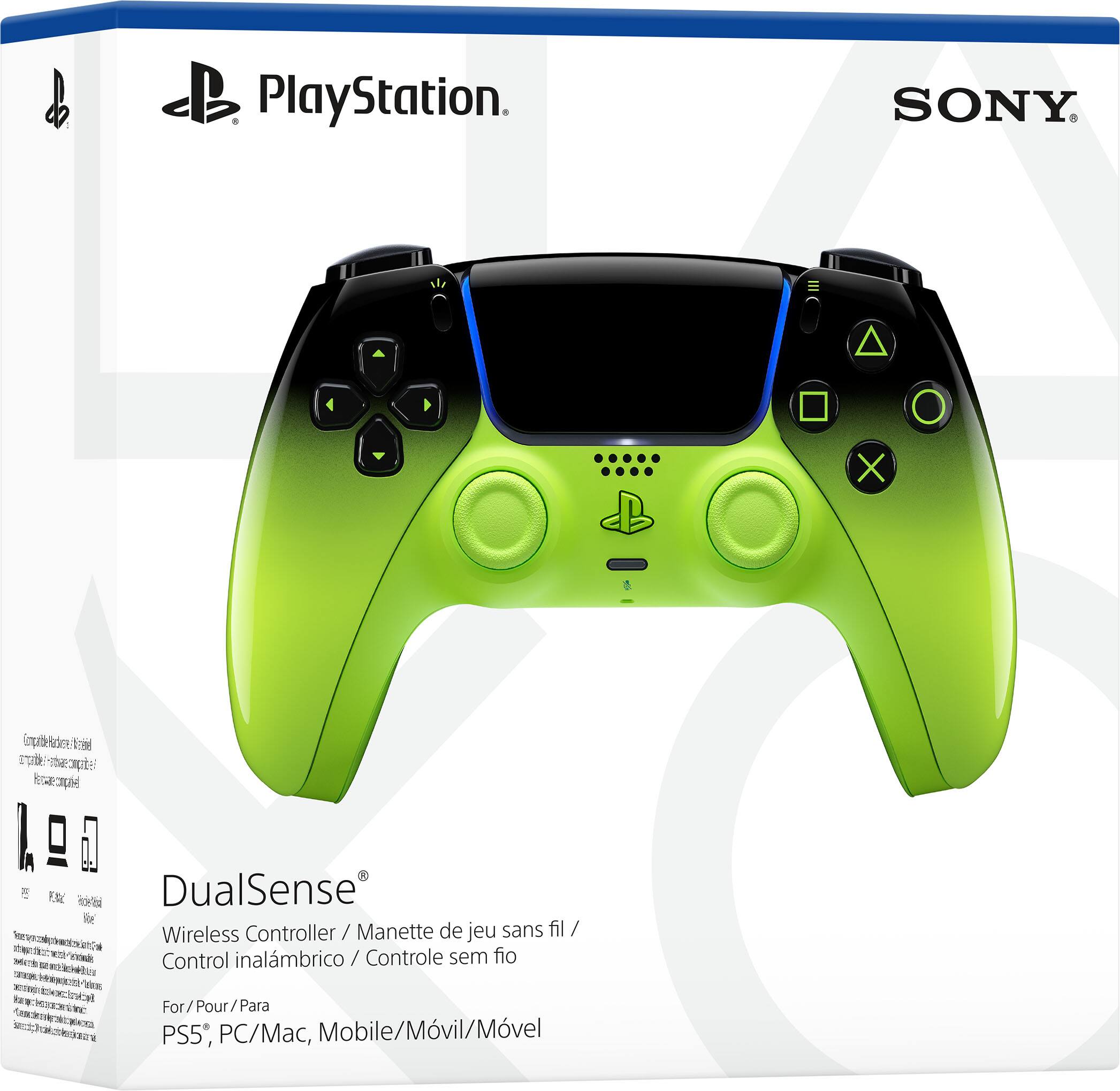 PlayStation. SONY. DualSense Wireless Controller / Manette de jeu sans fil / Control inalámbrico / Controle sem fio For/Pour/Para PS5, PC/Mac, Mobile/Móvil/Movil