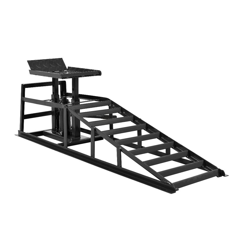 Alt View 3. Ropilly - Ropilly 5 Ton Hydraulic Car Ramps Truck Service Lift 2 Pack.