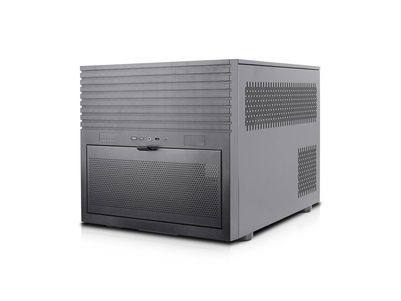 Alt View 9. Rosewill - Rosewill HEARTH NAS MAX | 6x3.5" HDD, 6x2.5" SSD | E-ATX/SSI-EEB | 360mm AIO | USB 3.2 Type C - Black.
