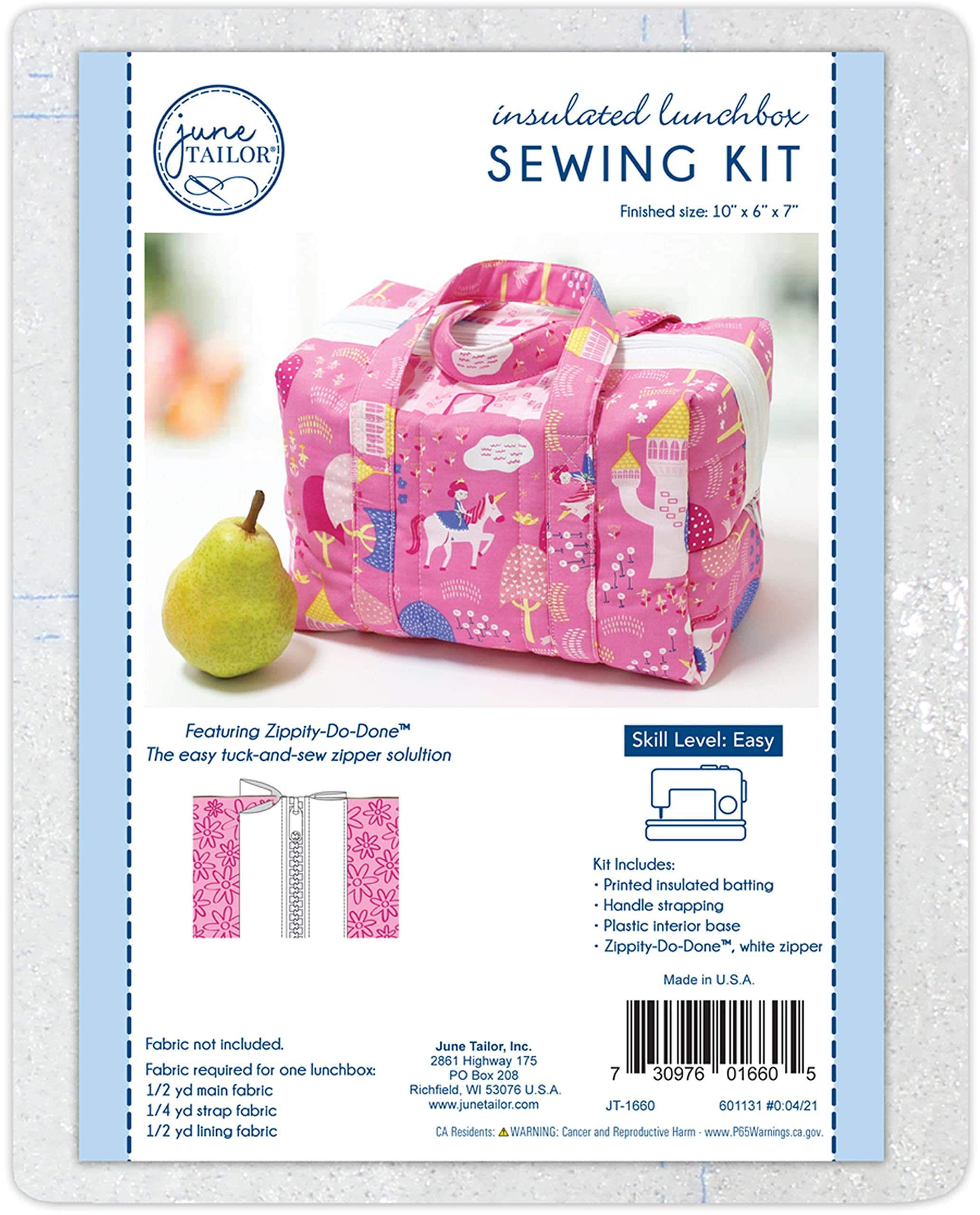AccuQuilt - June Tailor Lunchbox KIT, Zippity-do-Done(tm) - White