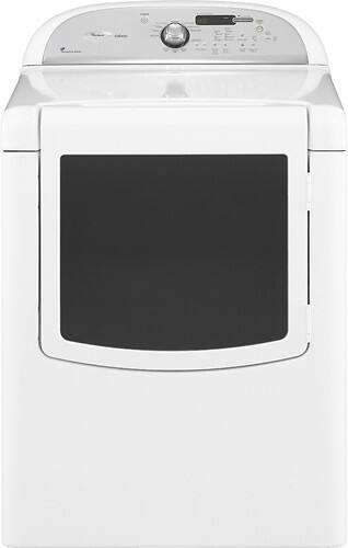 Front Standard. Whirlpool - Cabrio 7.6 Cu. Ft. 10-Cycle Gas Dryer - White.