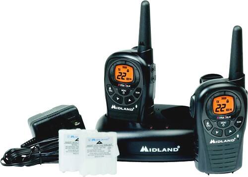 Front Standard. Midland - 24-Mile, 22-Channel GMRS 2-Way Radio (Pair).