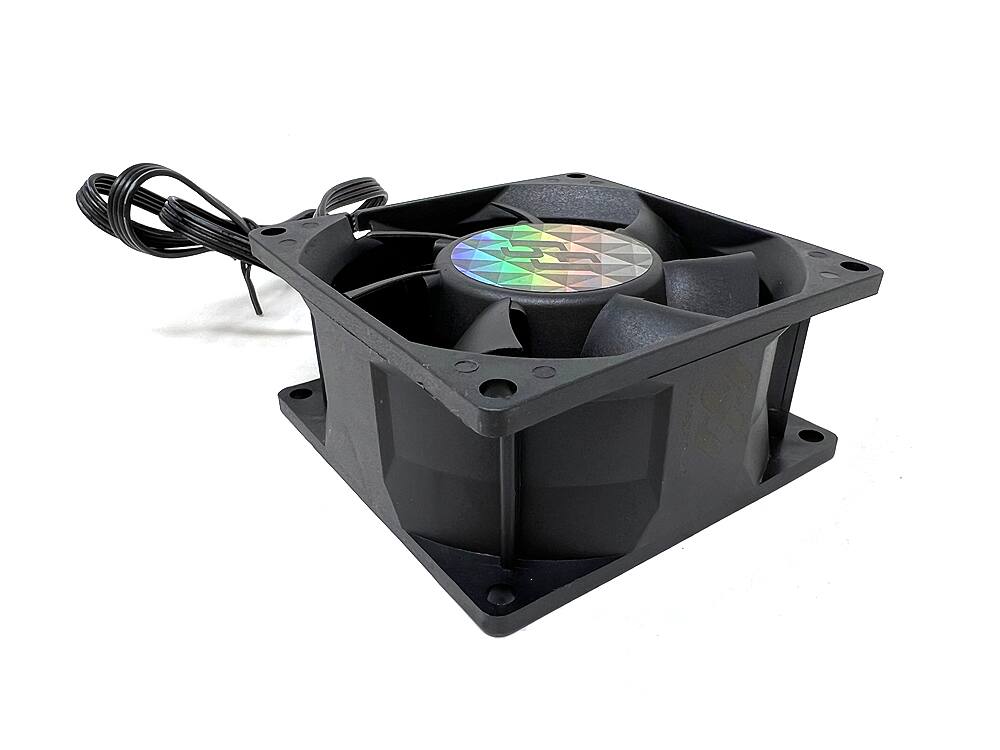 Alt View 1. Bluegears - b-BlasterPWM 80x38mm 2Ball PWM High Speed Fan ranging 500 to 5000 RPM with 108 CFM. UL, CE, FCC, RoHS, Reach Certified - Black.