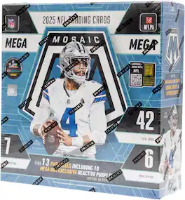 Panini - 2025 Mosaic Football Mega Box (Reactive Purple Parallels!)