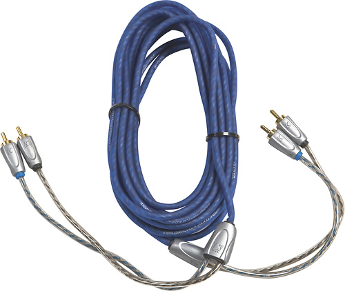 KICKER - Z-Series 16.5' 2-Channel RCA Audio Cable - Blue was $24.99 now $18.74 (25.0% off)