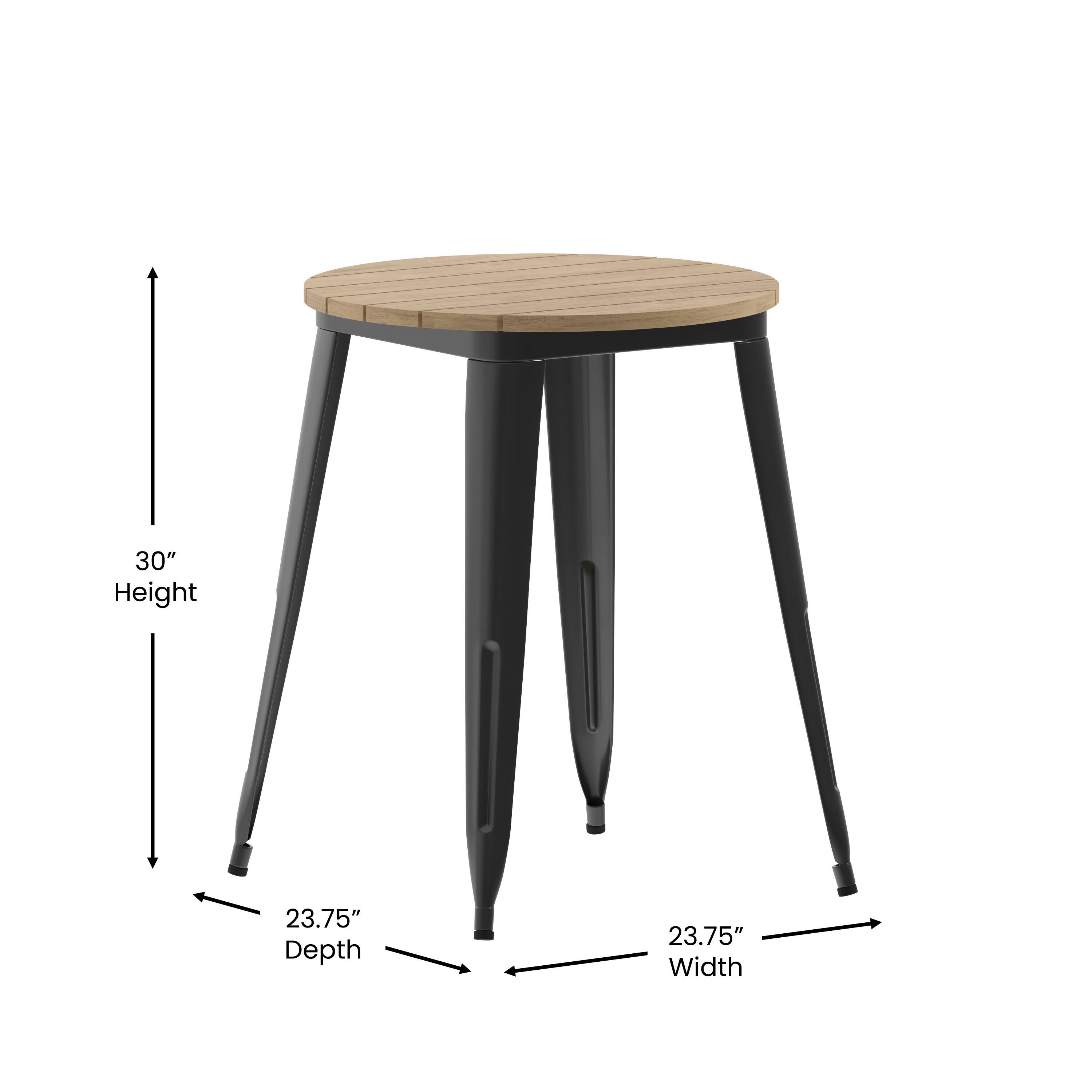 30" Height, 23.75" Depth, 23.75" Width