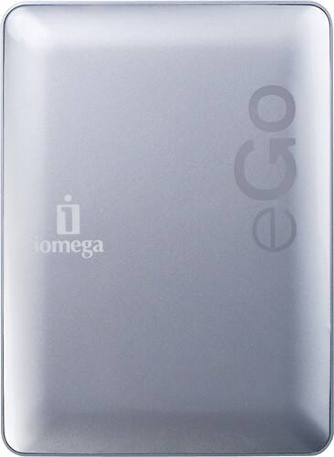 Front Standard. Iomega - eGo 500GB External USB 2.0 Portable Hard Drive - Silver.